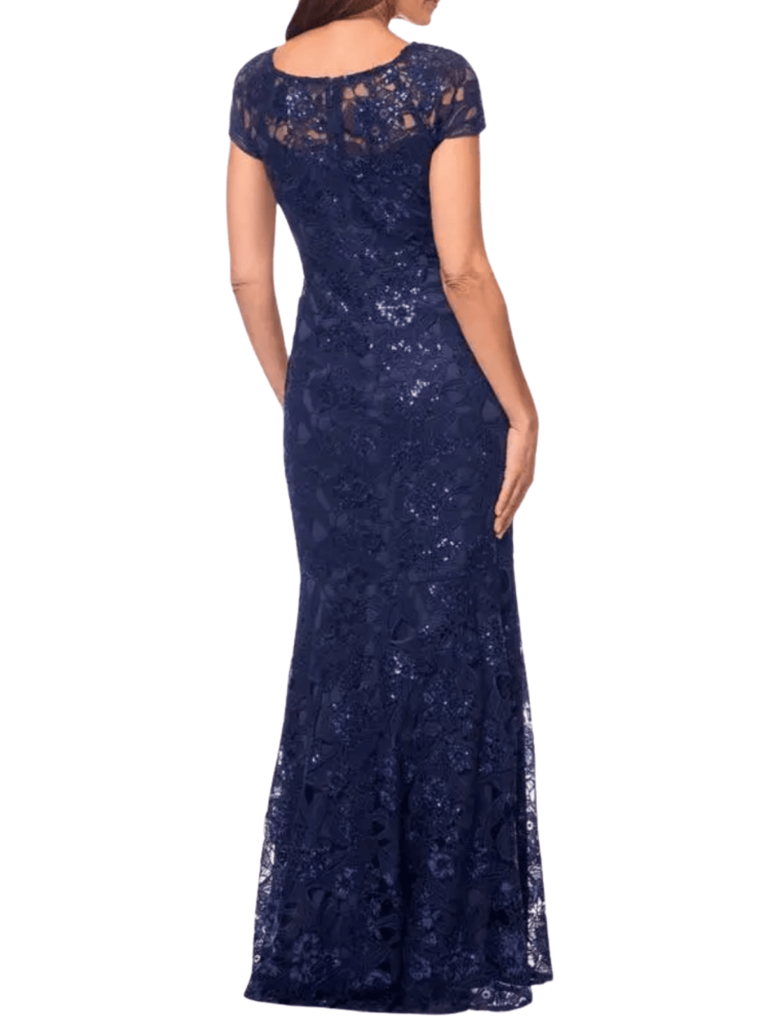 Evenings Sequin Lace Overlay Gown by Xscape - Rental Hong Kong