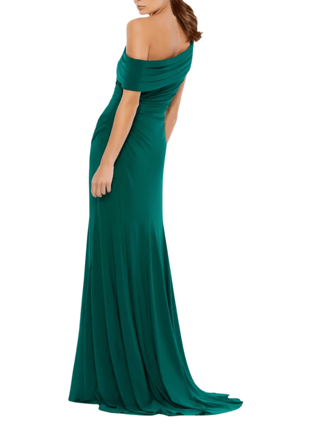 Foldover Off - the Shoulder Slit Gown by Mrs1000Dress - Rental Hong Kong