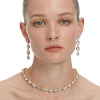 Gold Heart Crystal Necklace by Self Portrait - Rental Hong Kong