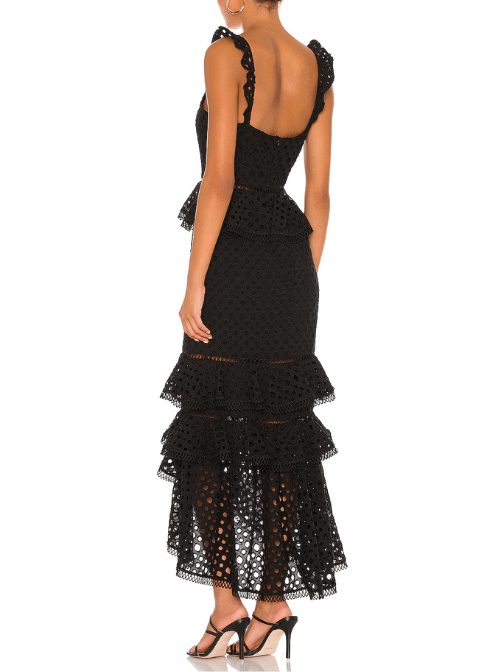 Haze Midi Dress Black by NBD - Rental Hong Kong