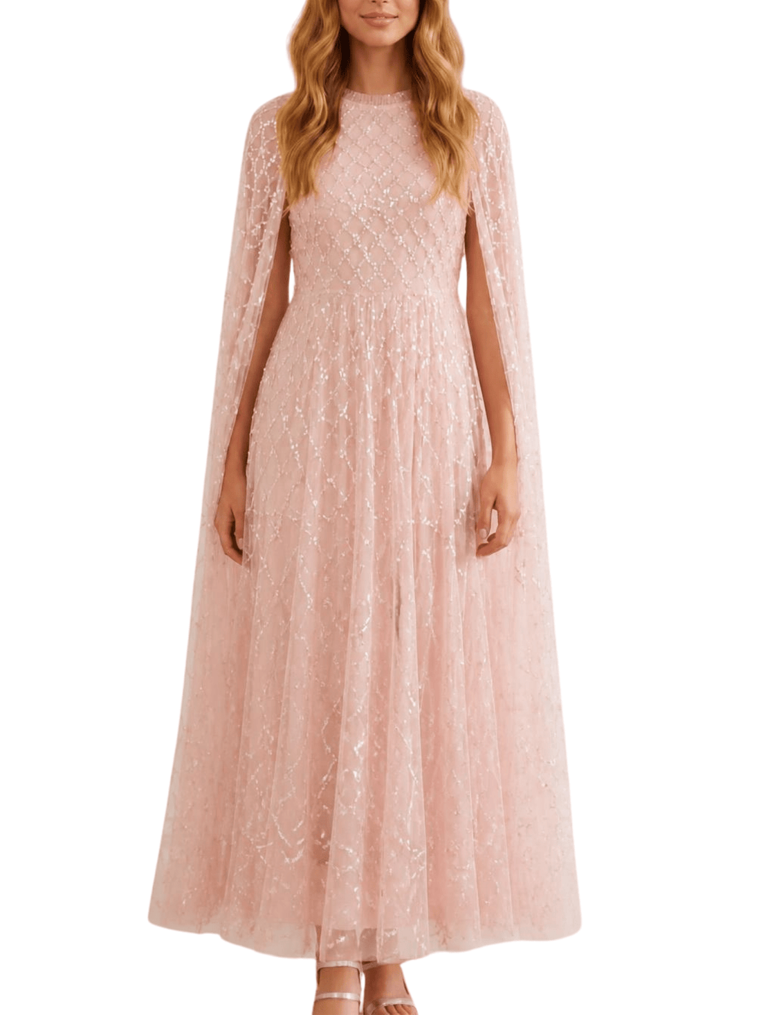 Heart Lattice Ankle Gown by Needle & Thread - Rental Hong Kong
