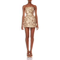 Jasmine Maraya Gold Mini Dress Gold by Bronx and Banco - Rental Hong Kong