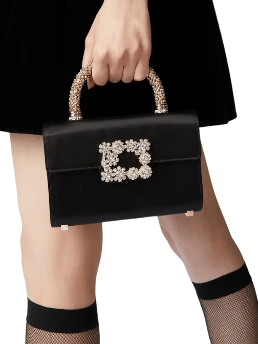 Jewel Efflorescence Mini Bag Black by Roger Vivier - Rental Hong Kong