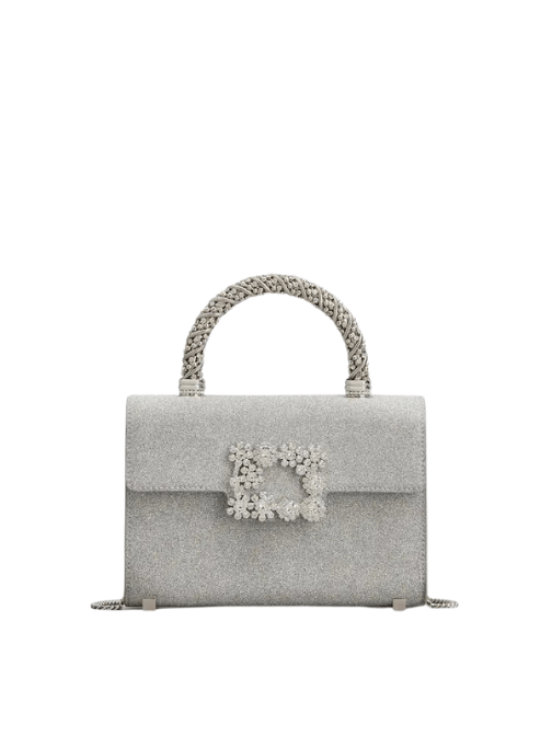 Jewel Efflorescence Mini Bag Silver by Roger Vivier - Rental Hong Kong