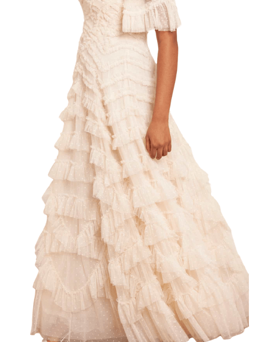 Lana Off - Shoulder Gown by Needle & Thread - Rental Hong Kong