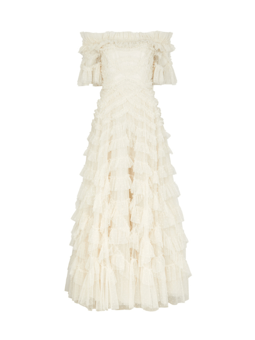 Lana Off - Shoulder Gown by Needle & Thread - Rental Hong Kong