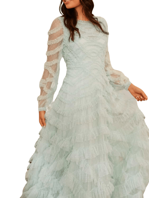 Lana Round Neck Gown by Needle & Thread - Rental Hong Kong