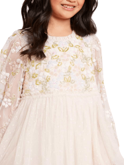 Lena Bodice Kids Dress Champagne by Needle & Thread - Rental Hong Kong