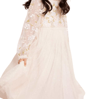 Lena Bodice Kids Dress Champagne by Needle & Thread - Rental Hong Kong