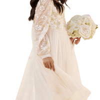 Lena Bodice Kids Dress Champagne by Needle & Thread - Rental Hong Kong