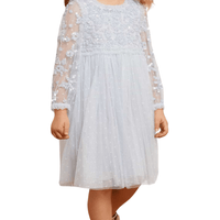 Lilybelle Long Sleeve Kids Dress Blue by Needle & Thread - Rental Hong Kong