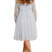 Lilybelle Long Sleeve Kids Dress Blue by Needle & Thread - Rental Hong Kong