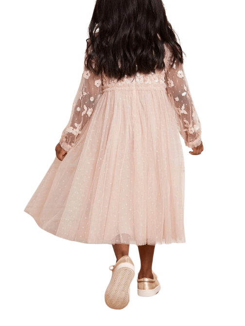 Lilybelle Long Sleeve Kids Dress Pink by Needle & Thread - Rental Hong Kong