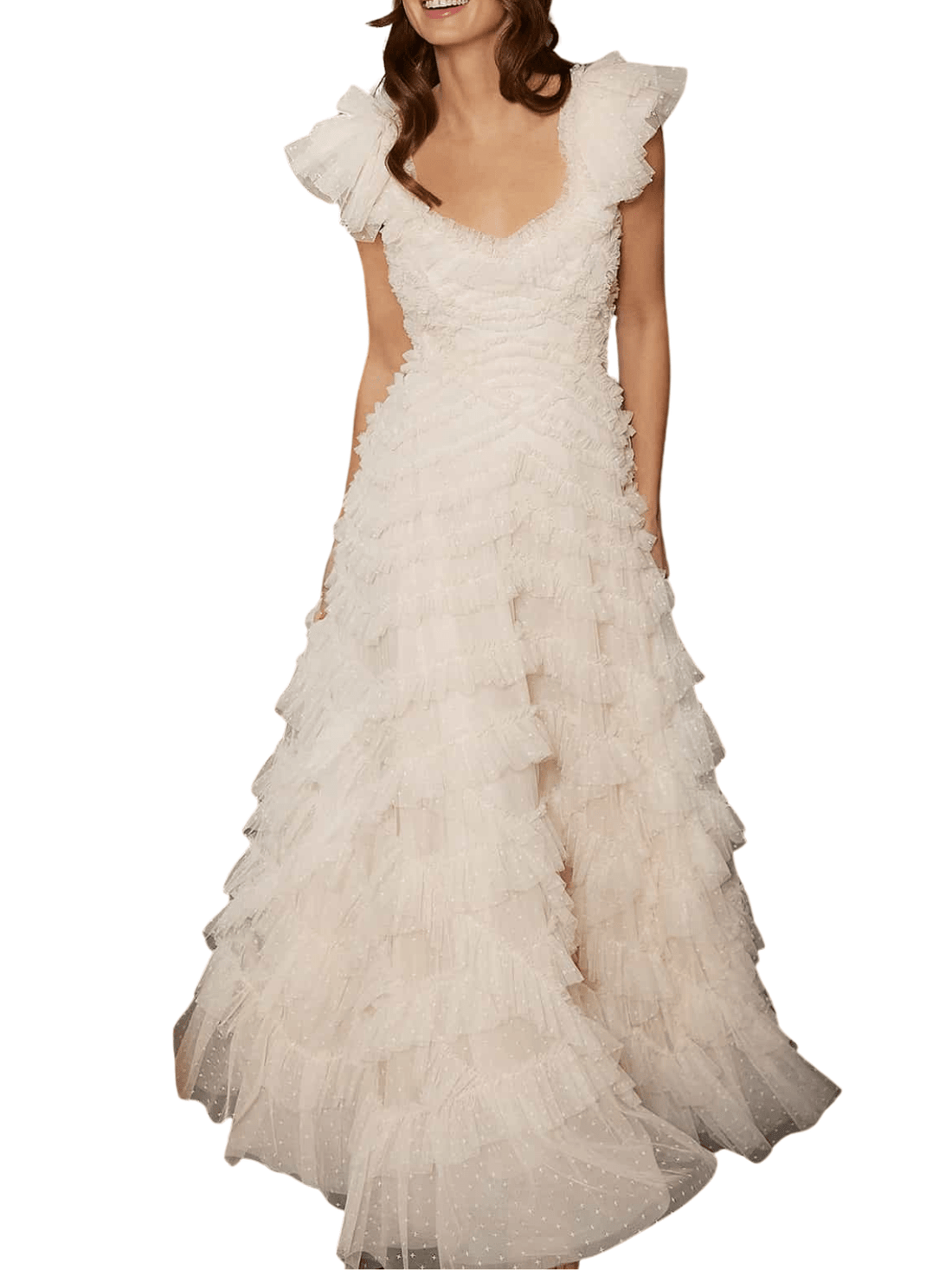 Lola Backless Gown Cream by Needle & Thread - Rental Hong Kong