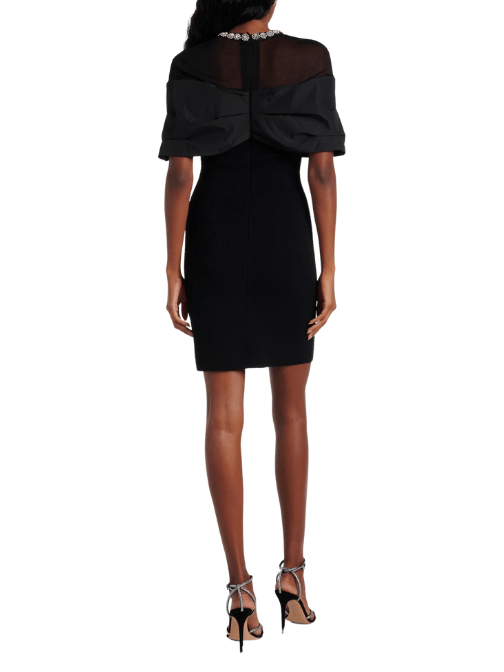 Maeve Mesh Mini Dress Black by Rebecca Vallance - Rental Hong Kong