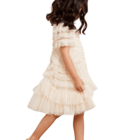 Marilla Ruffle Kids Dress Champagne by Needle & Thread - Rental Hong Kong