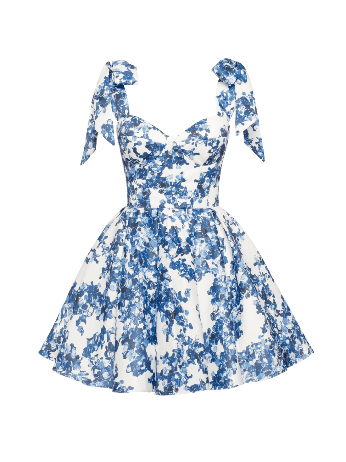 Marvelous Blue Hydrangea Mini Dress Blue by Milla - Rental Hong Kong
