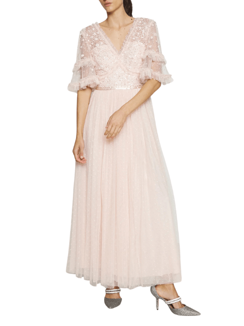 Maybelle Bodice V - Neck Ankle Gown by Needle & Thread - Rental Hong Kong