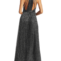 Metalic Jersey Gown Silver by Halston Heritage - Rental Hong Kong