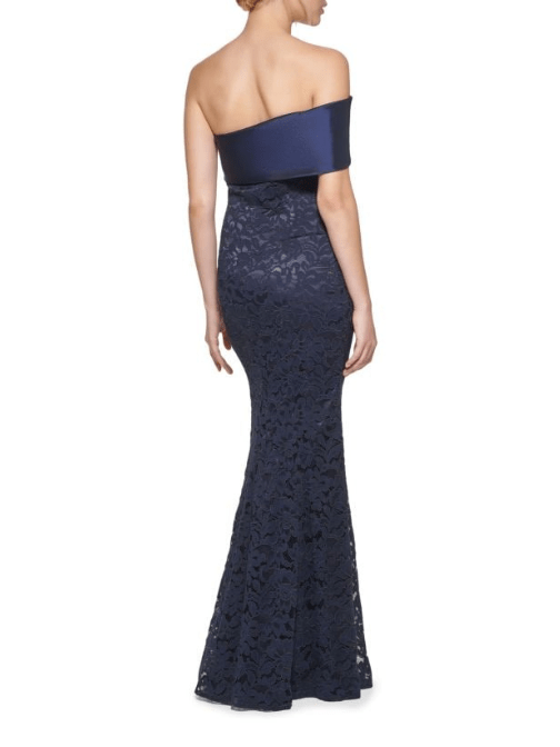 Off Shoulder Lace Mermaid Gown by ELIZA J - Rental Hong Kong