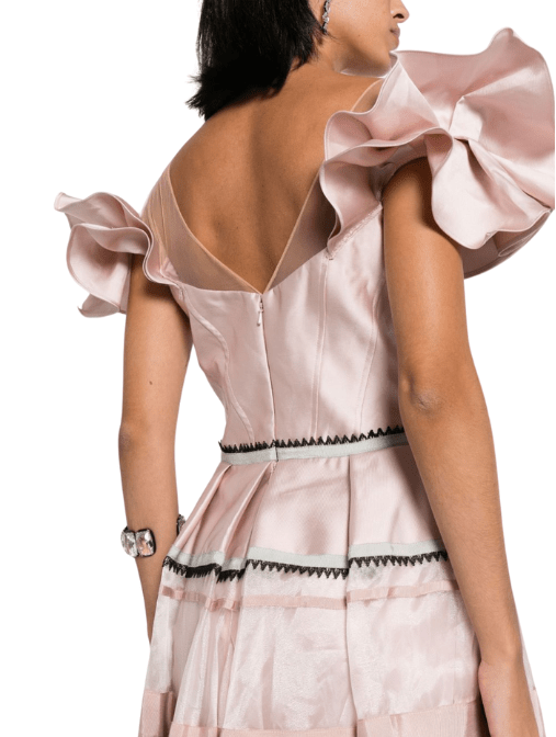 Off Shoulder Satin Maxi Dress by Gemy Maalouf - Rental Hong Kong