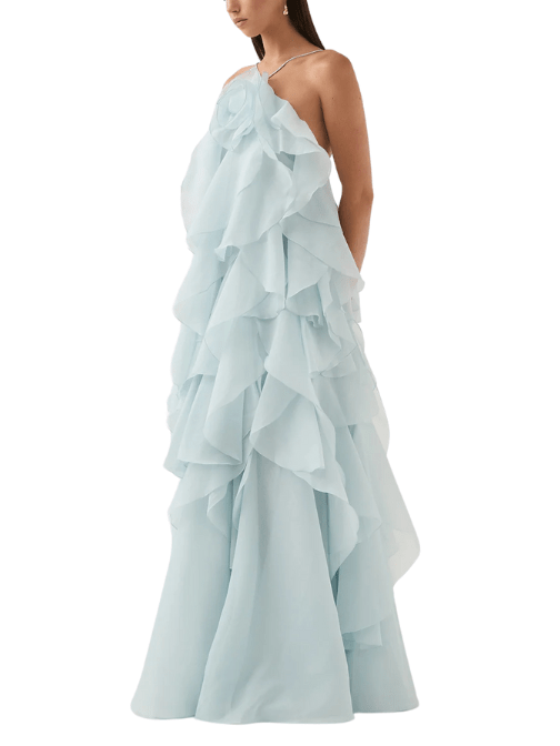 Pandorea Layered Maxi Dress Blue by Aje - Rental Hong Kong