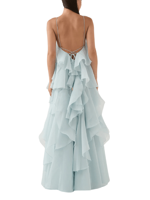 Pandorea Layered Maxi Dress Blue by Aje - Rental Hong Kong