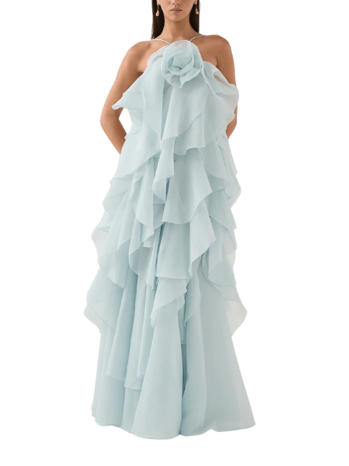 Pandorea Layered Maxi Dress Blue by Aje - Rental Hong Kong