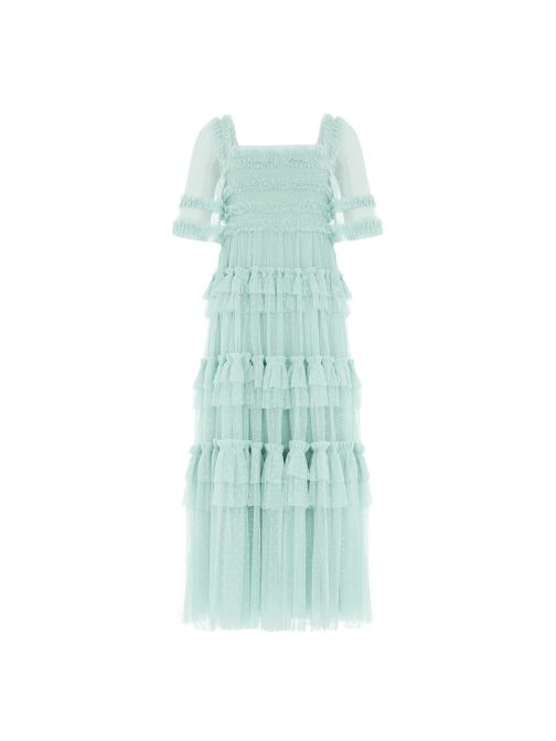 Peaches Ruffled Tulle Dress by Needle & Thread - Rental Hong Kong