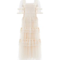 Peaches Smocked Ankle Gown by Needle & Thread - Rental Hong Kong