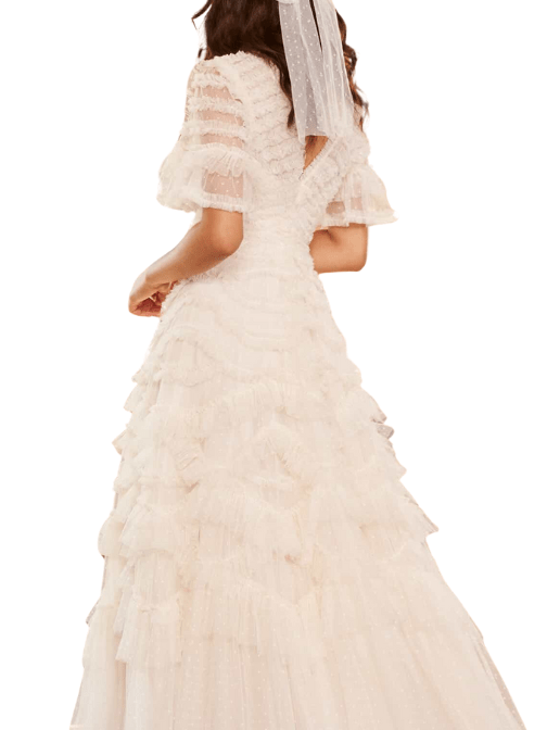 Phoenix V - Neck Gown by Needle & Thread - Rental Hong Kong