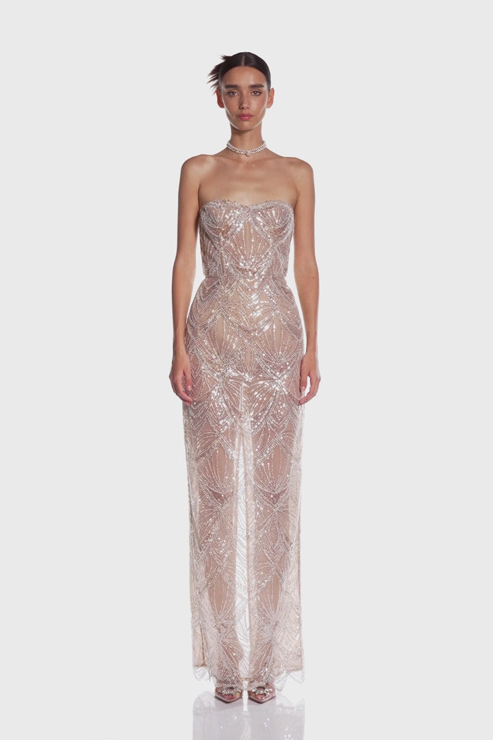 Giselle Blanc Maxi Dress White