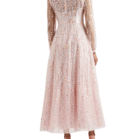 Raindrop Sequin - Embellished Tulle Gown by Needle & Thread - Rental Hong Kong