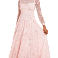 Raindrop Sequin - Embellished Tulle Gown by Needle & Thread - Rental Hong Kong