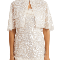 Regal Rose Gloss Short Cape Champagne by Needle & Thread - Rental Hong Kong