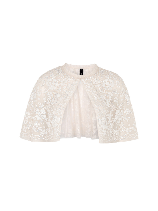 Regal Rose Gloss Short Cape Champagne by Needle & Thread - Rental Hong Kong