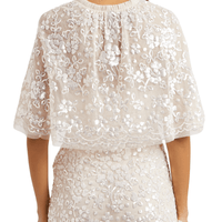 Regal Rose Gloss Short Cape Champagne by Needle & Thread - Rental Hong Kong