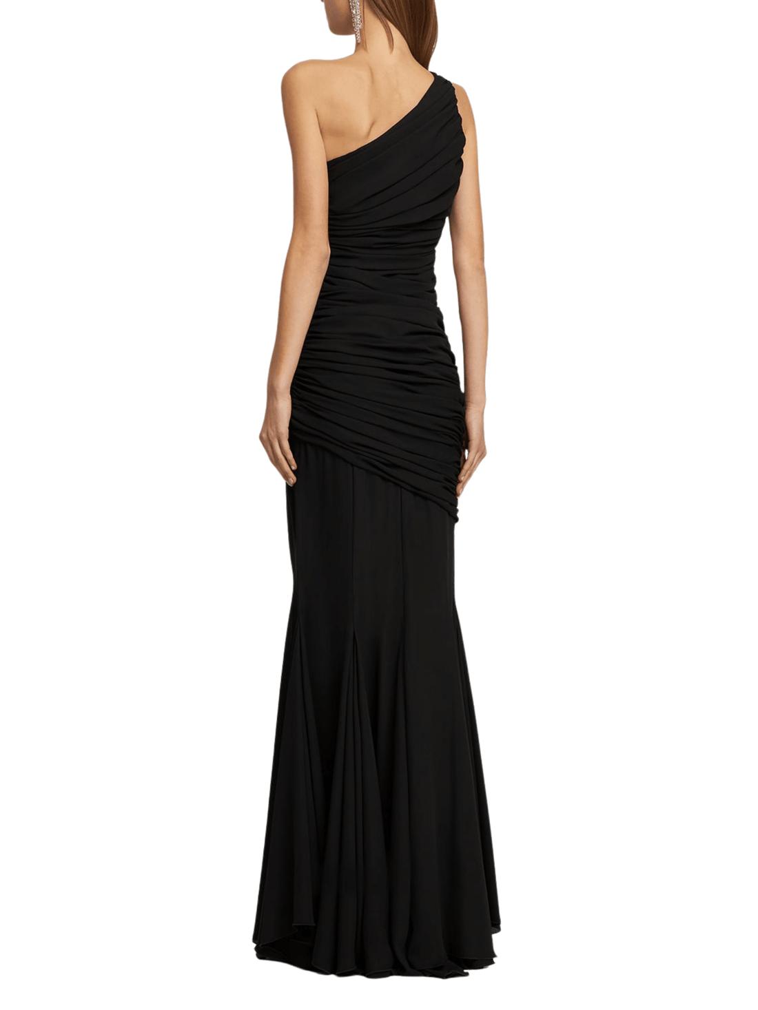 Ruched crepe georgette long dress by Giuseppe Di Morabito - Rental Hong Kong