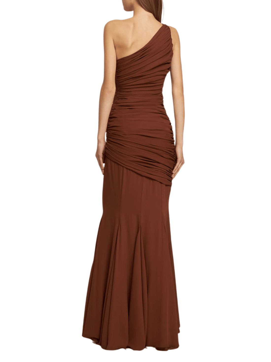 Ruched Crepe Georgette Long Dress by Giuseppe Di Morabito - Rental Hong Kong