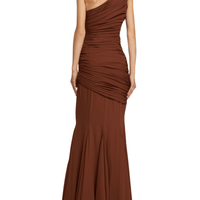 Ruched Crepe Georgette Long Dress by Giuseppe Di Morabito - Rental Hong Kong