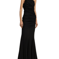 Ruched crepe georgette long dress by Giuseppe Di Morabito - Rental Hong Kong