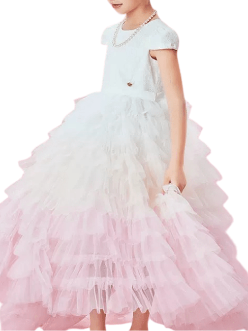 Ruffle Dress White by Nicolas & Bears - Rental Hong Kong