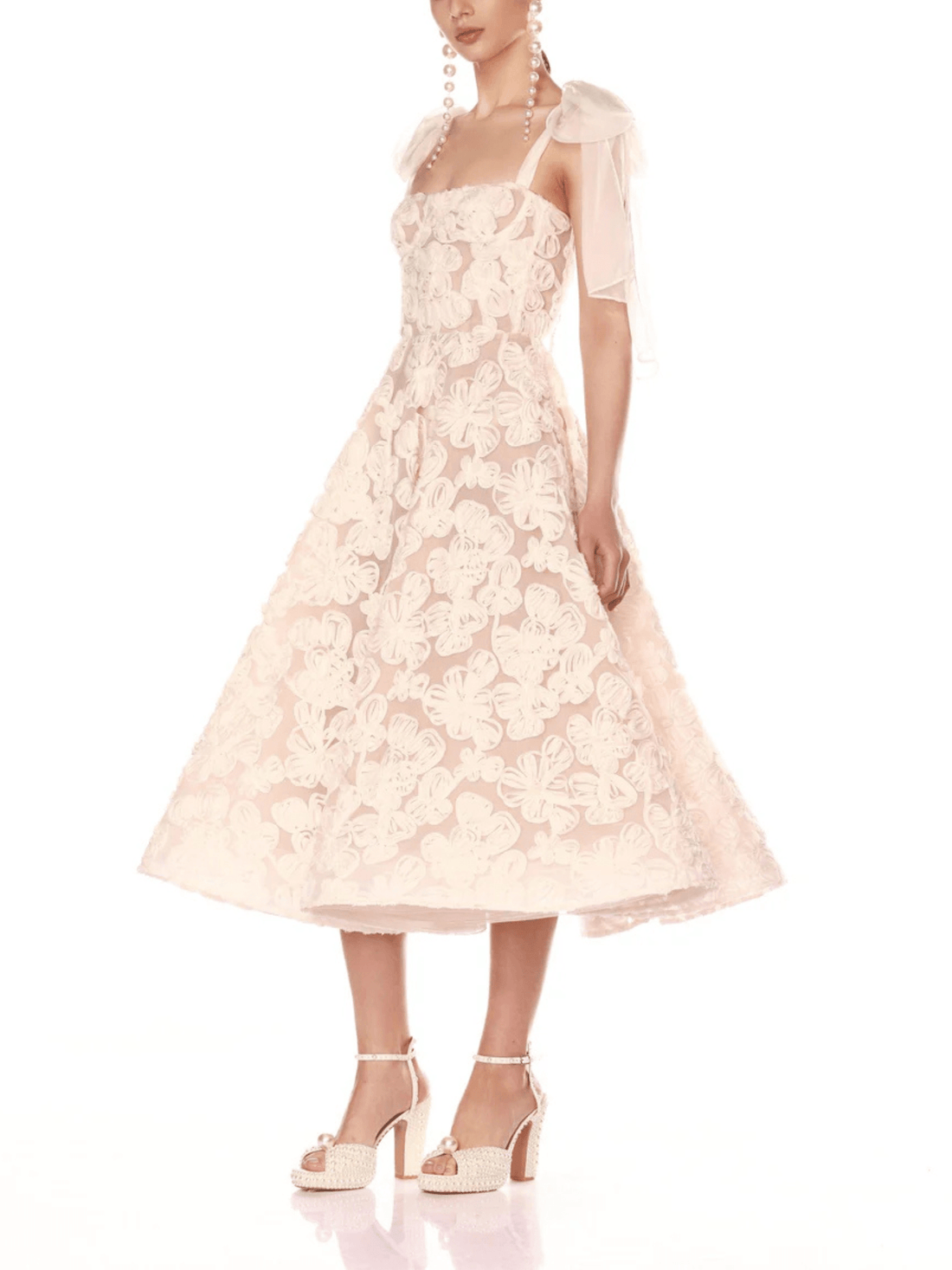 Sabrina White Midi Dress White by Bronx and Banco - Rental Hong Kong