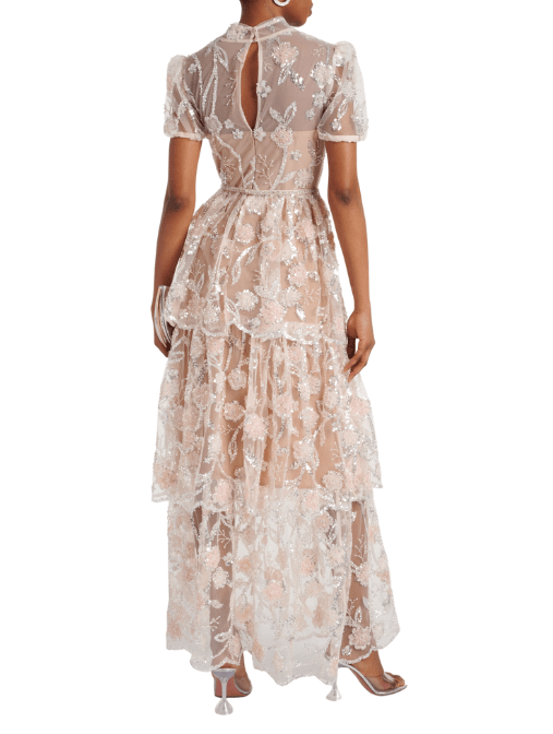 Sequin Flower Maxi Dress by Self Portrait - Rental Hong Kong