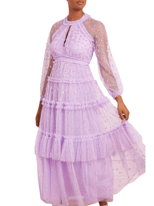 Sequin Kisses Ankle Gown by Needle & Thread - Rental Hong Kong