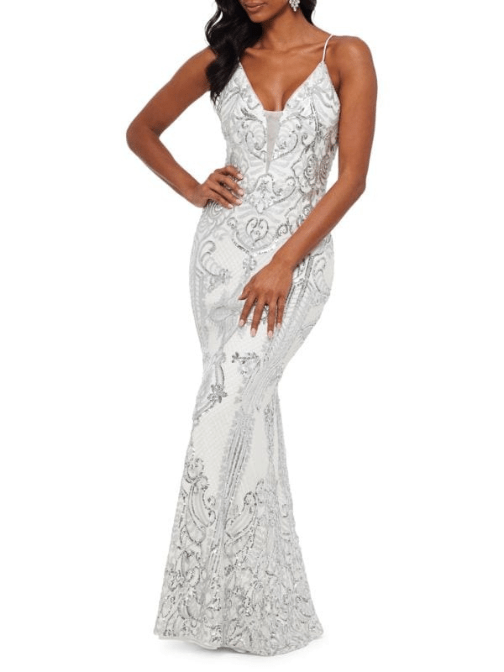 Sequin Mermaid Gown by Betsy and Adam - Rental Hong Kong