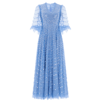 Shimmer Wave Sequin - Embellished Tulle Gown by Needle & Thread - Rental Hong Kong