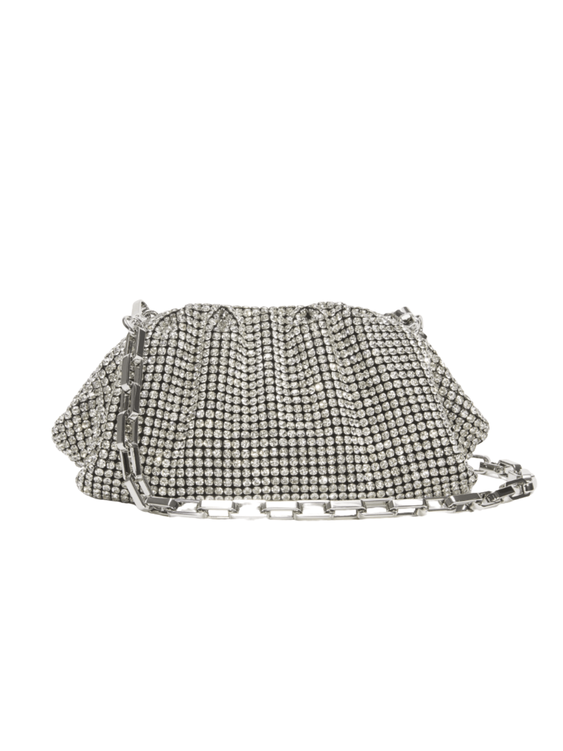 Silver Chainmail Clutch Bag by Self Portrait - Rental Hong Kong