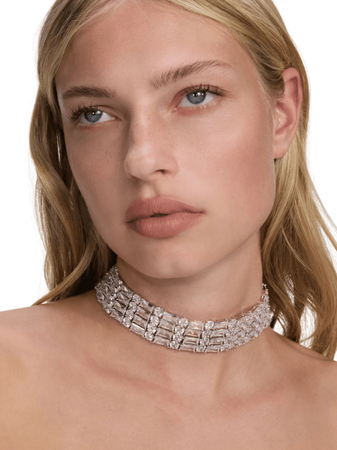 Silver Crystal Choker by Self Portrait - Rental Hong Kong