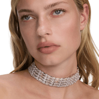 Silver Crystal Choker by Self Portrait - Rental Hong Kong